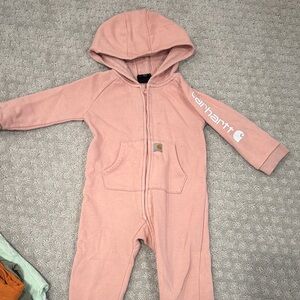 Carhartt Blush Hooded Kids Bodysuit